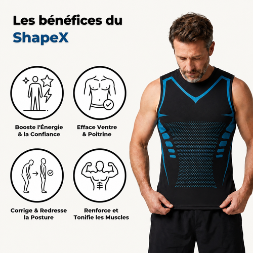 ShapeX™ — Débardeur Ventre Plat Homme ShapeX